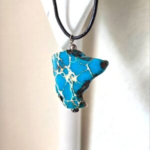 Boho turquoise like necklace